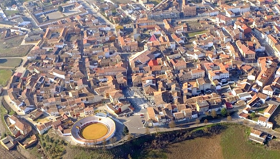 Vista aérea de Herrera de Pisuerga